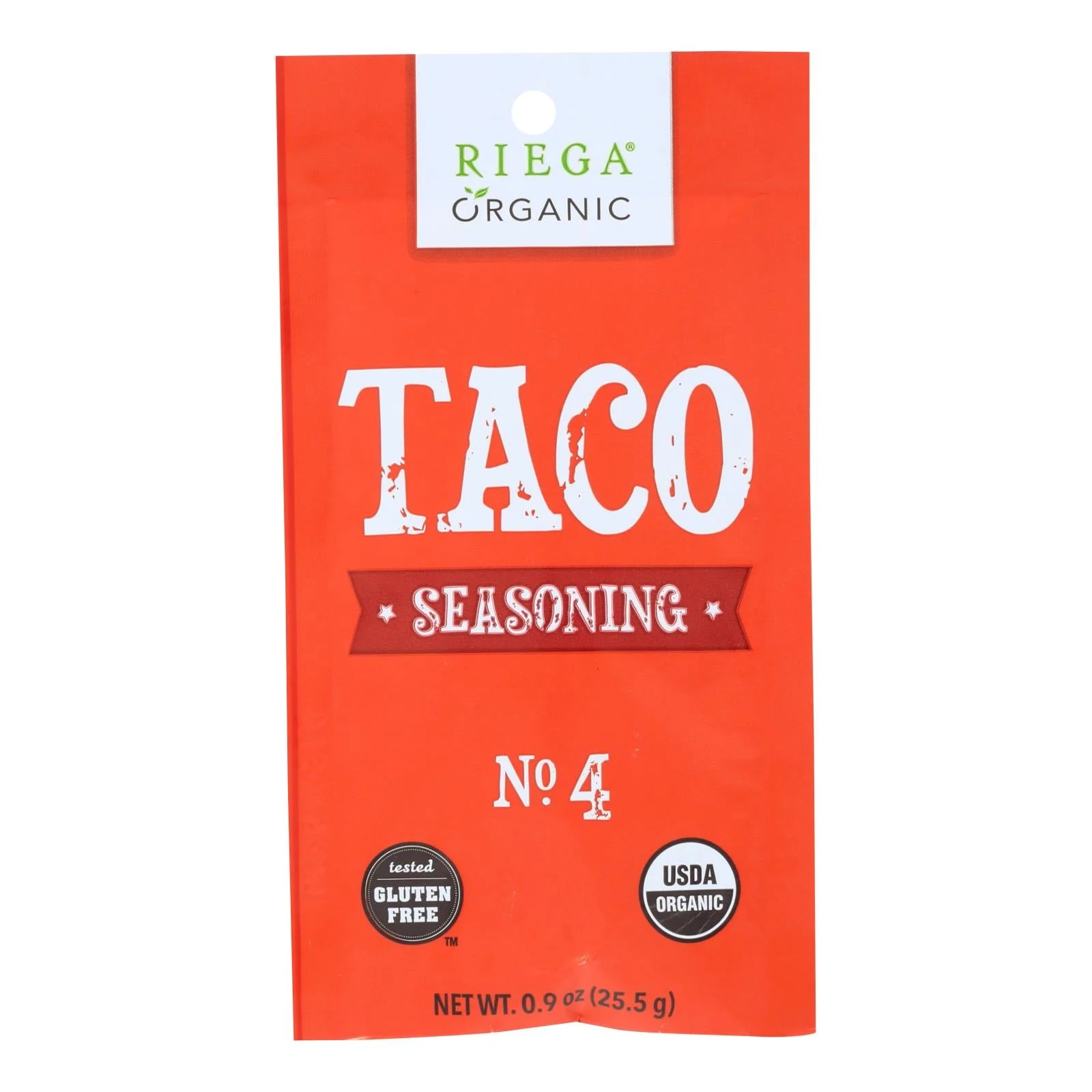 Riega Foods Seasoning - Organic - Taco - No. 4 - .9 Ounce - case of 8