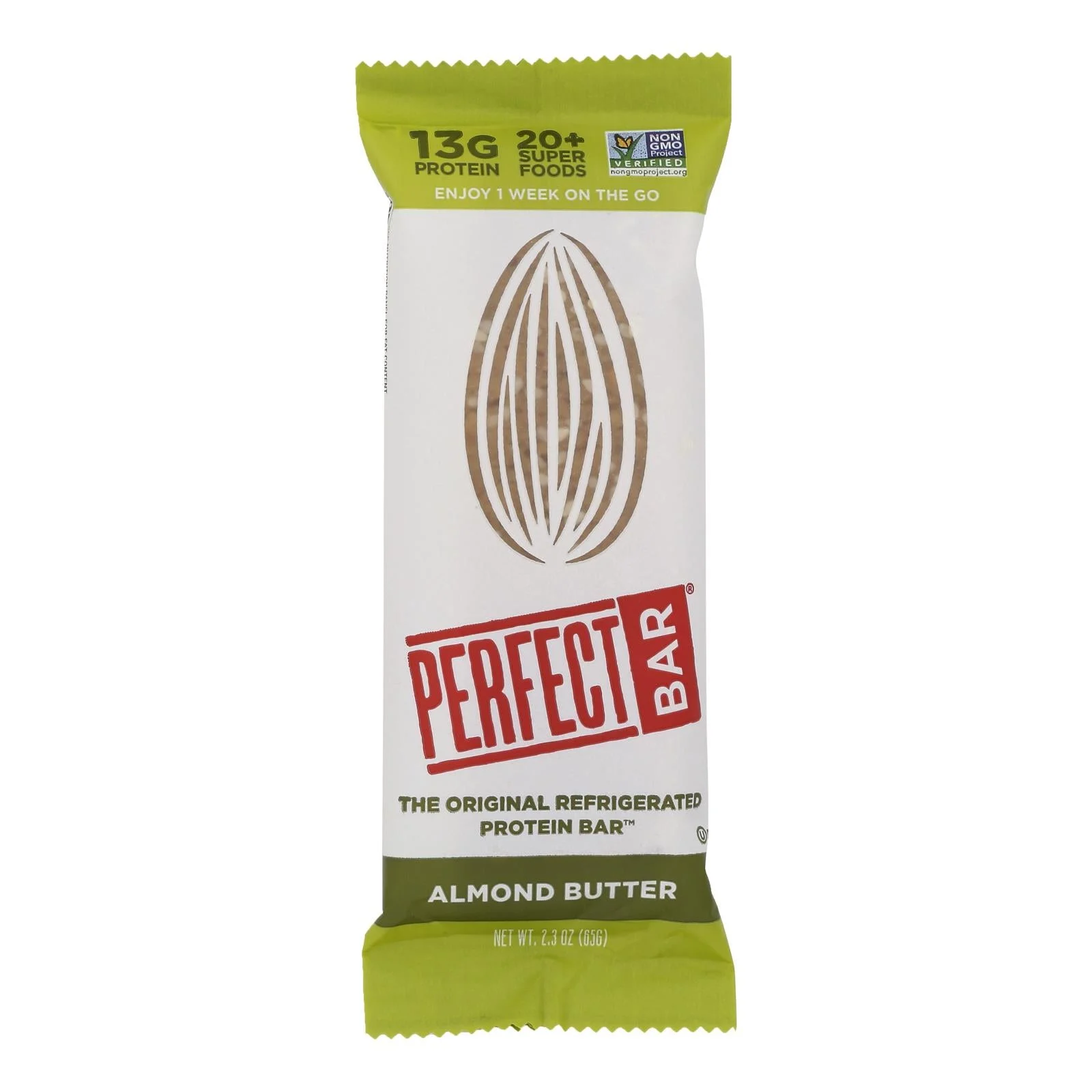 Perfect Bar Almond Butter Bar - Case of 8 - 2.3 Ounce