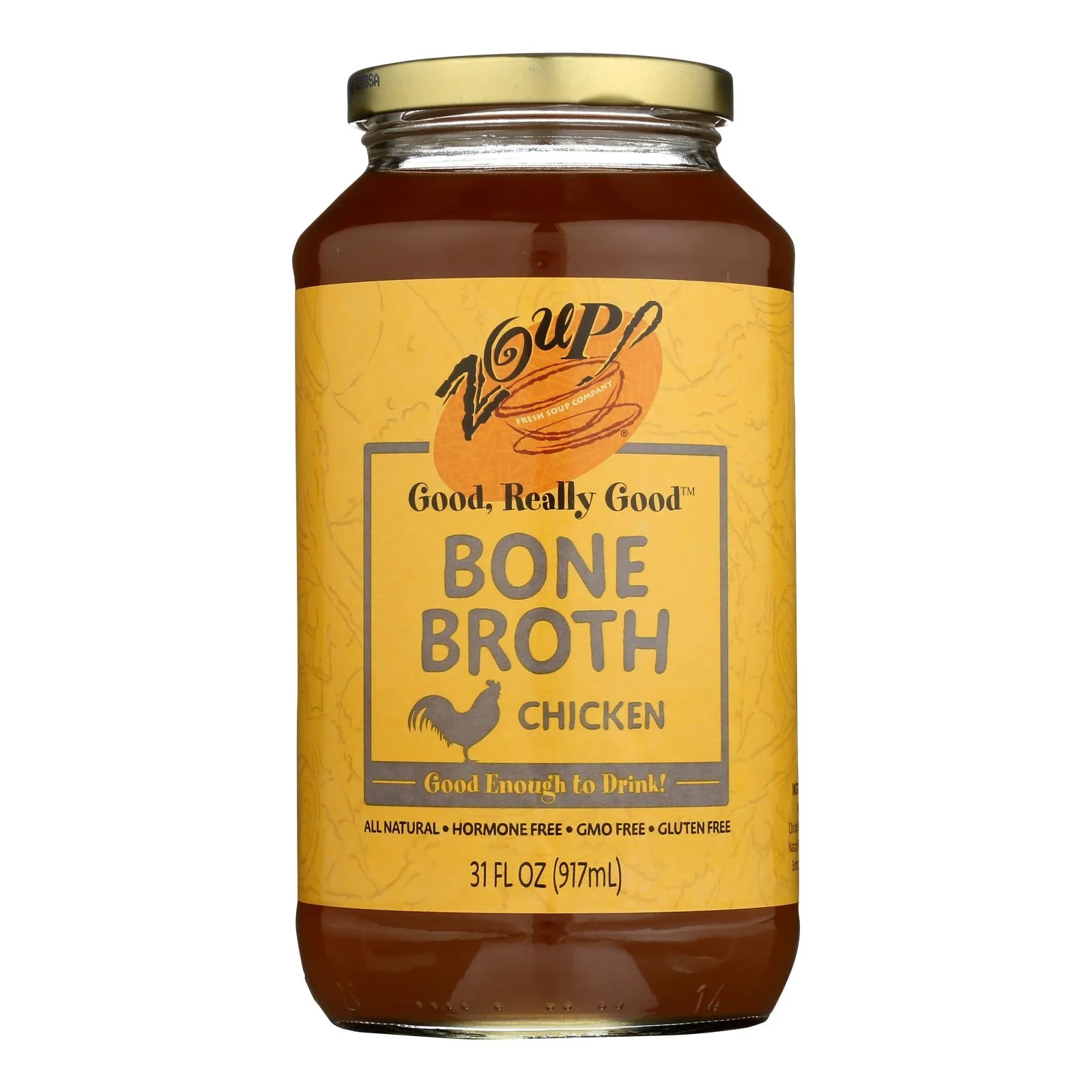 Zoup! Good Really Good - Bone Broth - Case of 6 - 31 fl Ounce.