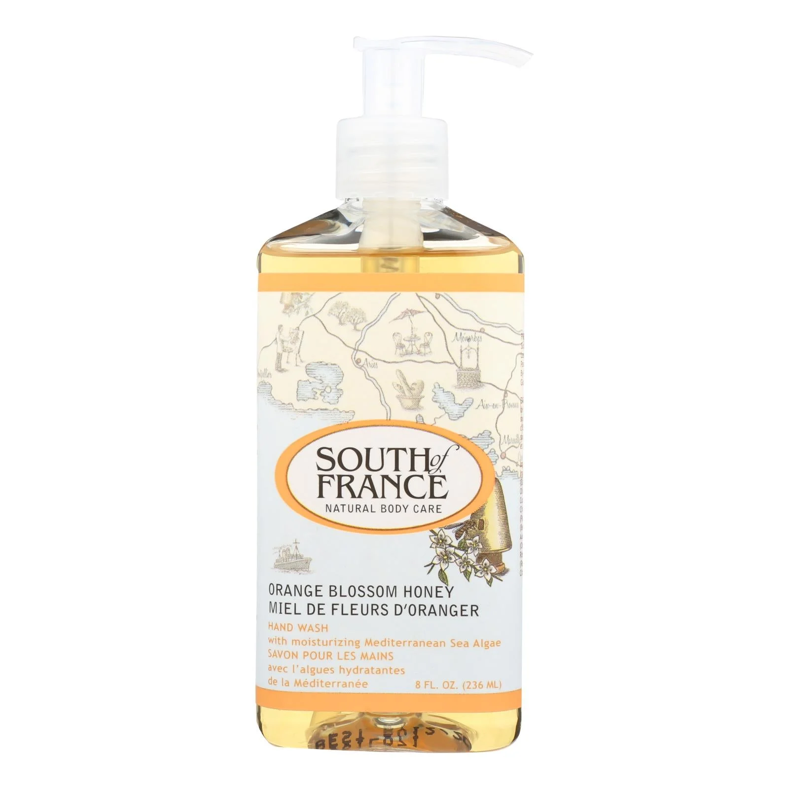 South Of France Hand Wash - Orange Blossom Honey - 8 Ounce - 1 each