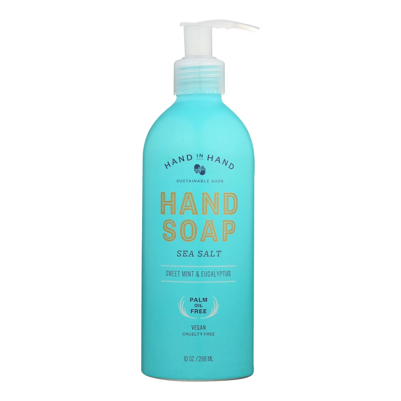 Hand In Hand - Liquid Hand Soap Sea Salt - Case of 3-10 Ounce