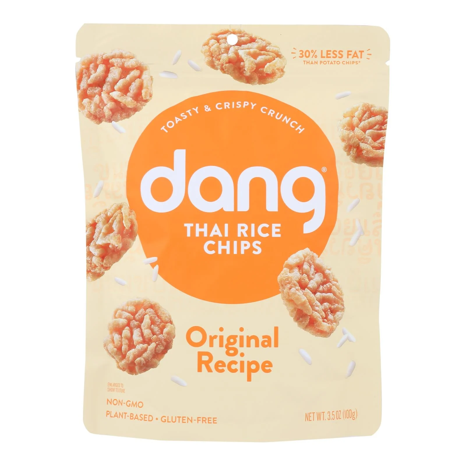 Dang - Sticky Rice Chips - Original - Case of 12 - 3.50 Ounce