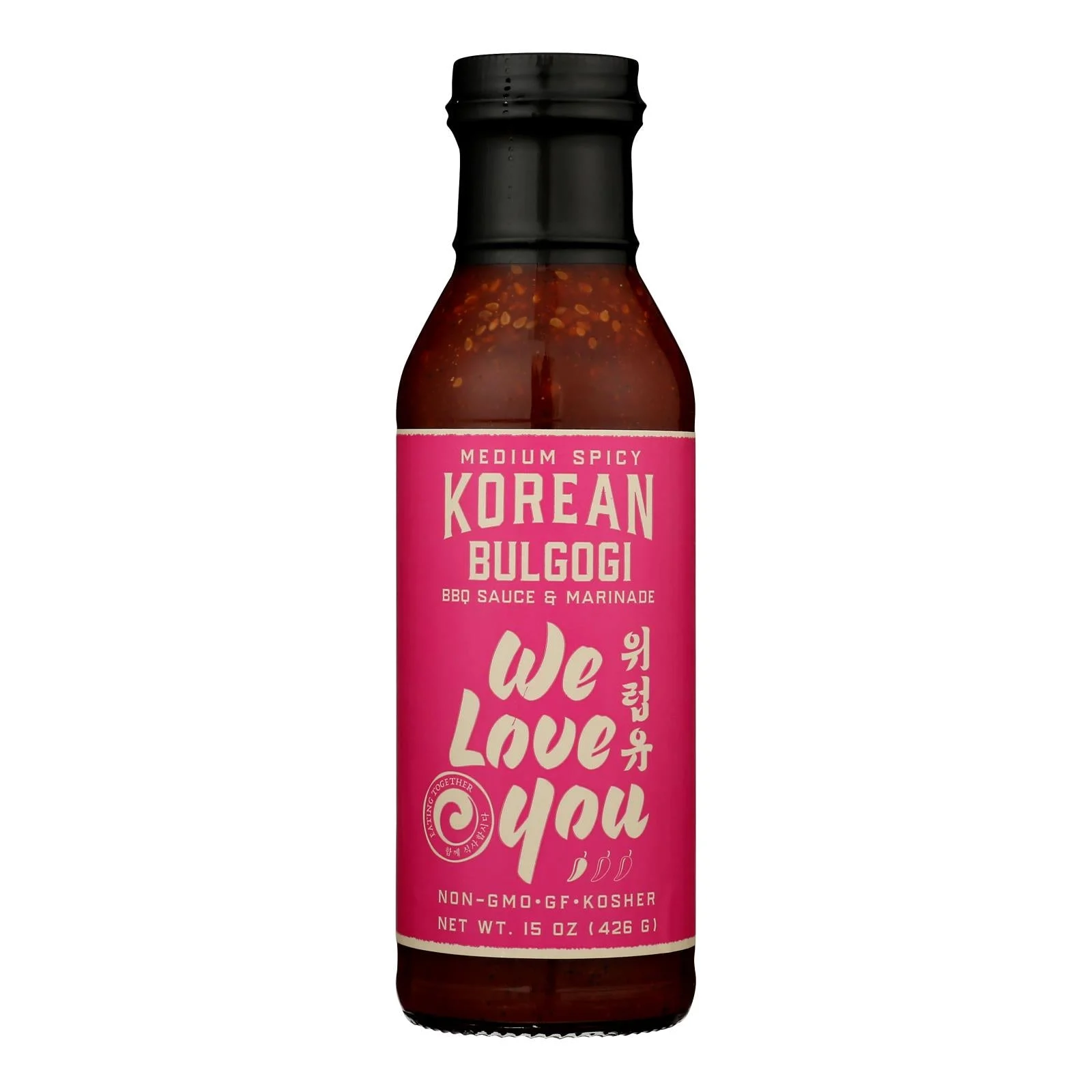 We Love You - Kor Bbq Sce&mrnd Medium Spicy - Case of 6-15 Ounce