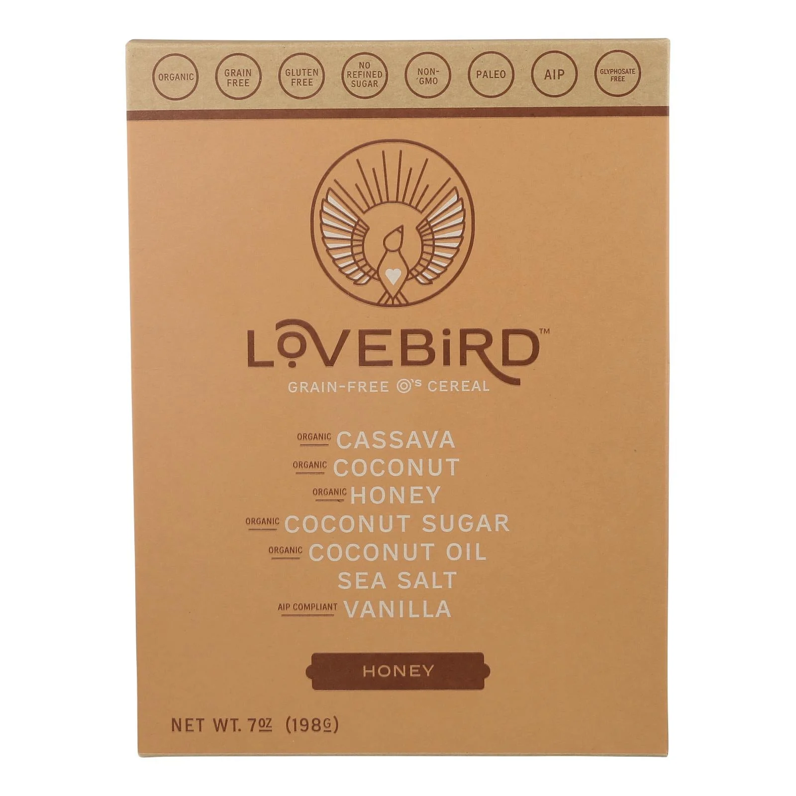 Lovebird - Cereal Honey Grain Fr - Case of 6-7 Ounce