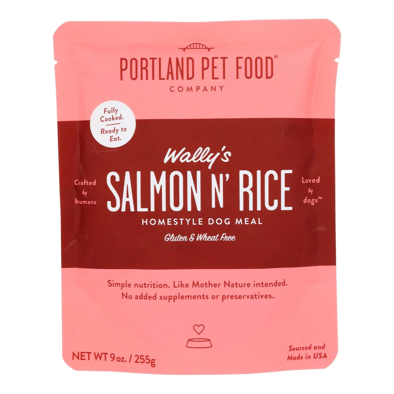 Portland Pet Food Company - Wallys Dg Meal Salmn/rice - Case of 8-9 Ounce