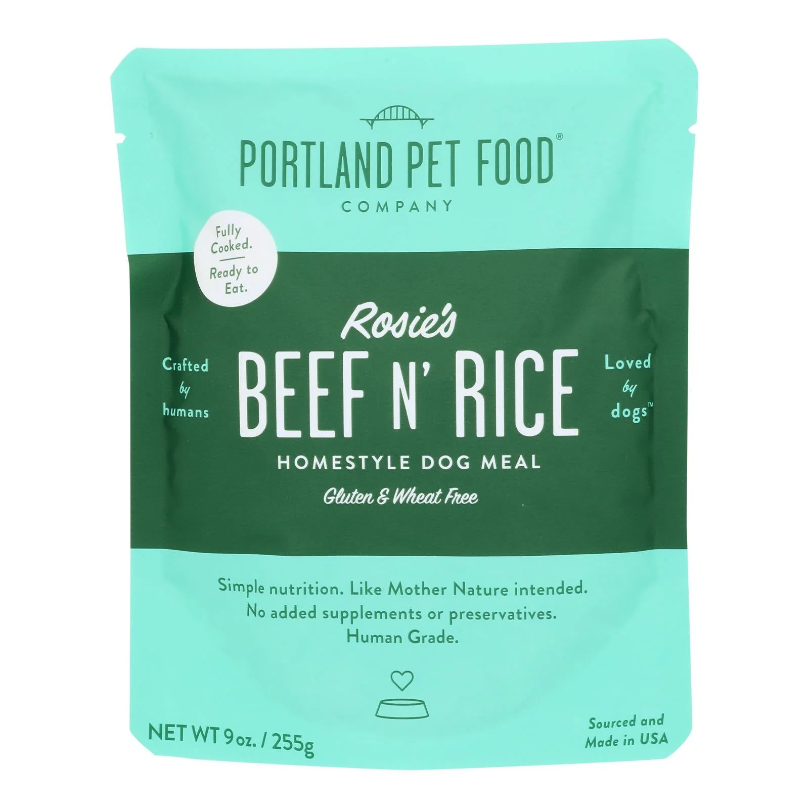 Portland Pet Food Company - Dog Meal Hmstyl Beef Rice - Case of 8-9 Ounce