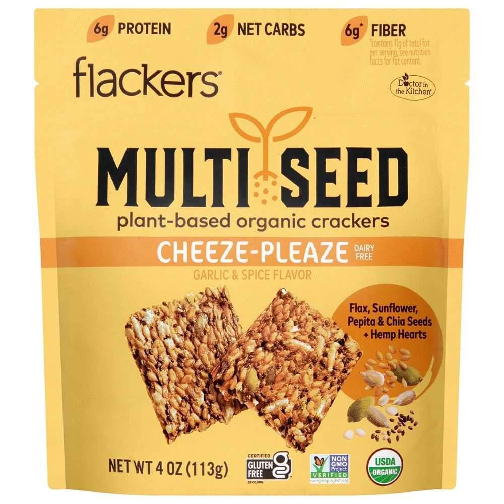 Dr. In The Kitchen - Flkrs Crkr Organic Mltsd Ches - Case of 6-4 OZ