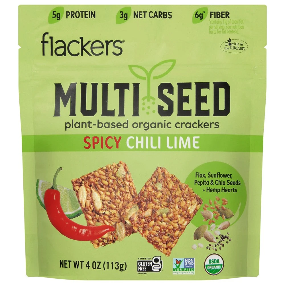Dr. In The Kitchen - Flkrs Crkr Organic Mltsd Spcy - Case of 6-4 OZ