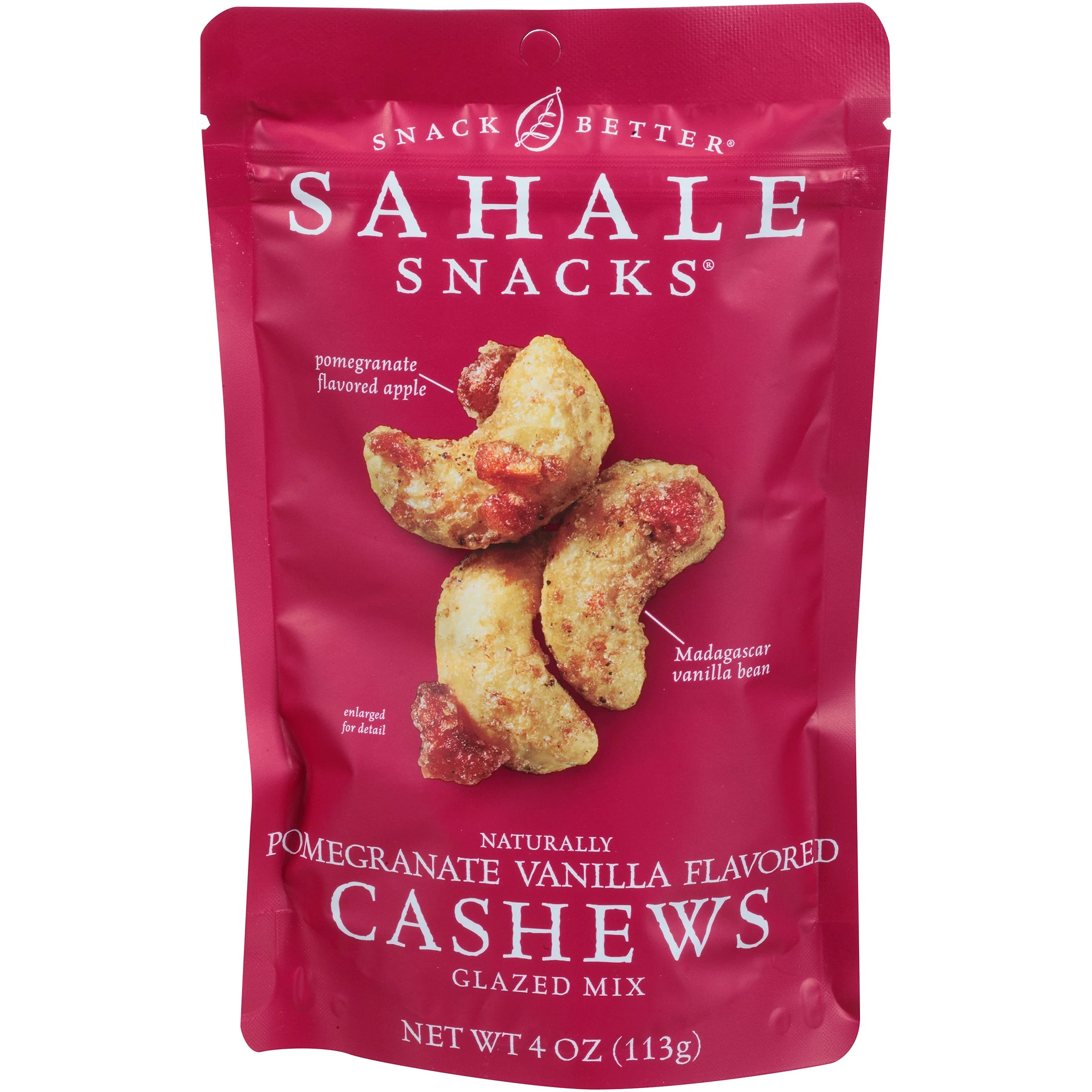 Sahale Cashew Pomegranate Count 4 Ounce Size - 6 Per Case.