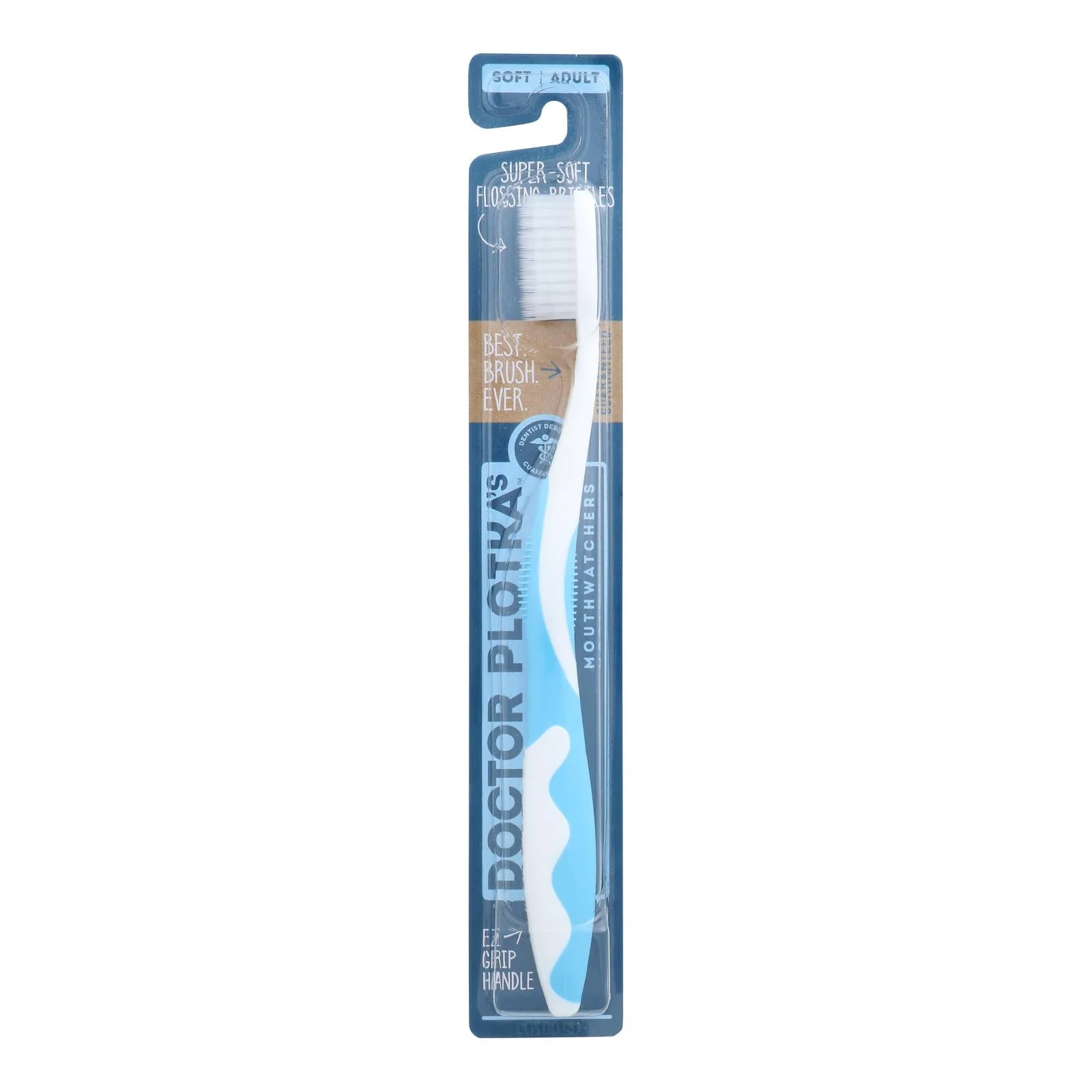 Doctor Plotka's - Toothbrush Adult Blue - Case of 6-1 Count
