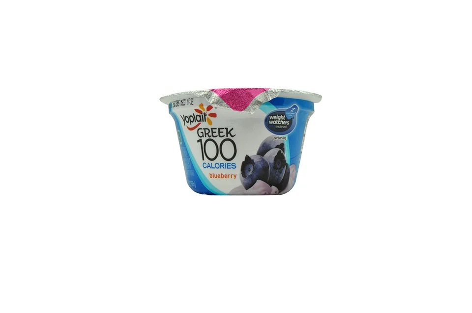 Yoplait Greek Protein Yogurt Single Serve Cup Blueberry 5.3 Ounce Size - 12 Per Case.