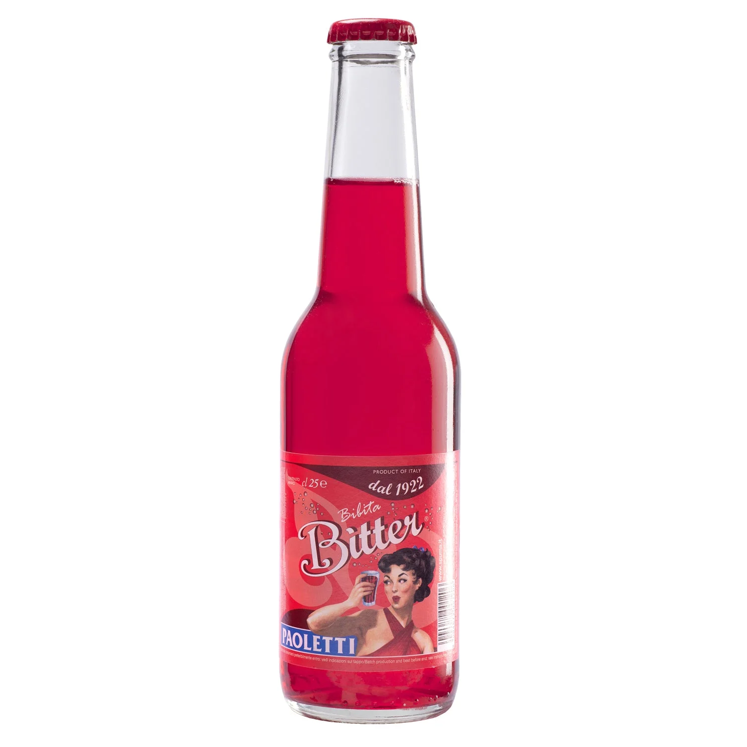 Paoletti Bitter, Soft Drink, Made in Italy, 8.4 fl oz | 260 mL