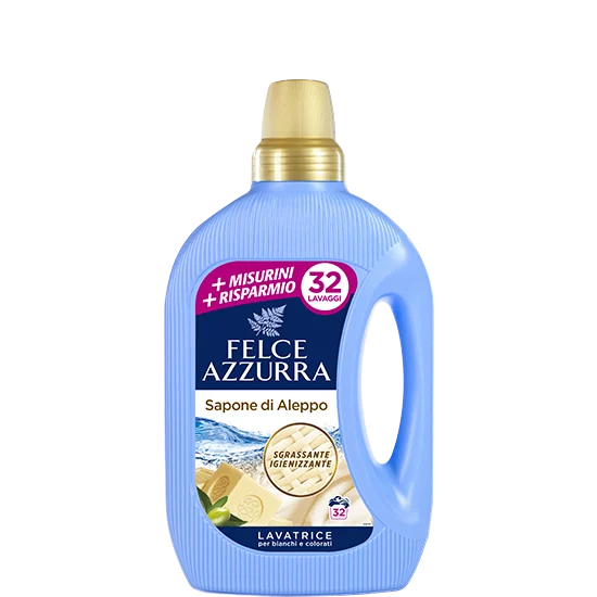 Felce Azzurra Aleppo Soap, Detergent for Washing Machine, 32 Loads, 1.6 Liter