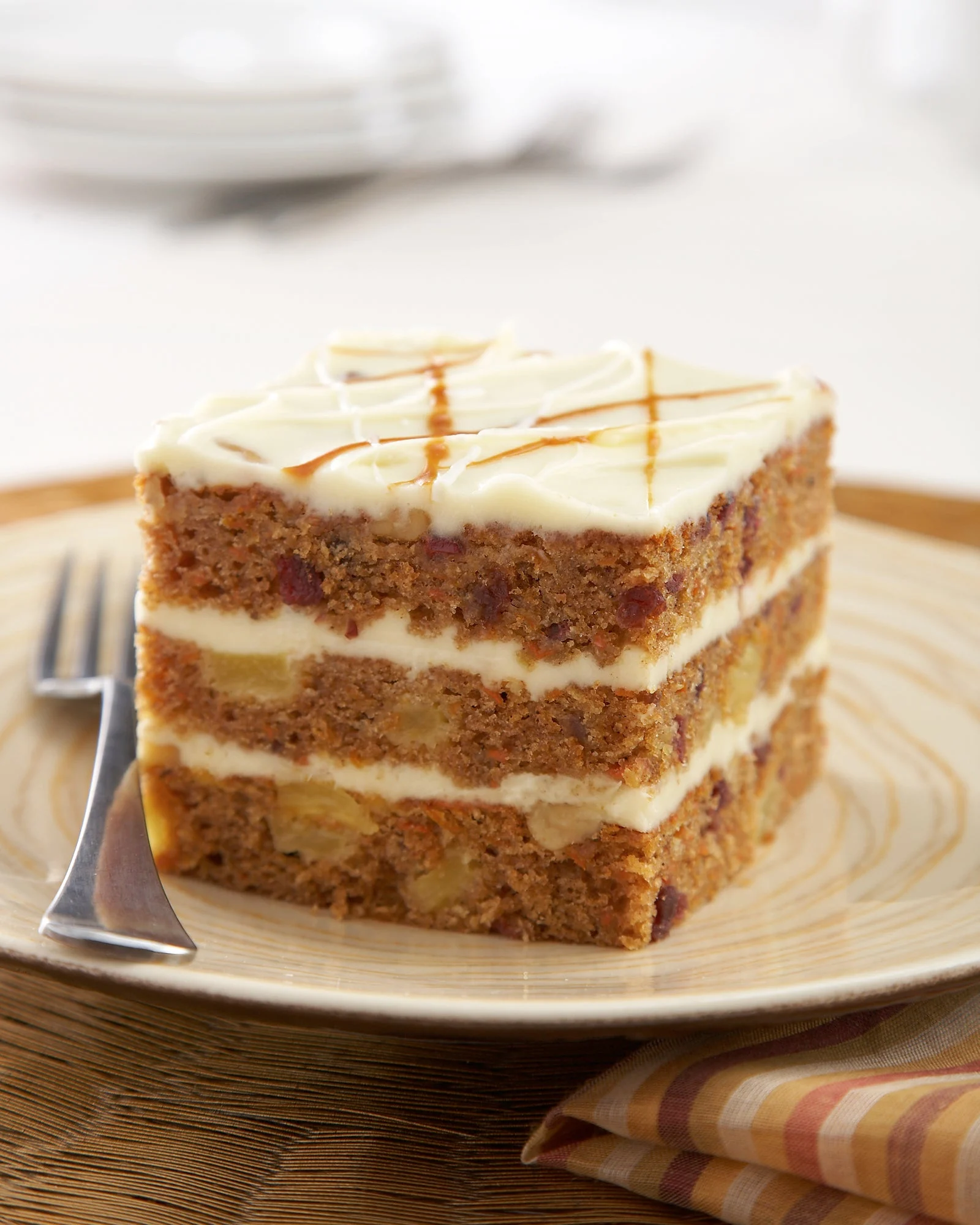 The Original Cakerie Layer (2 Inch x6 Inch ) Golden Harvest Carrot Cake Uncut 173 Ounce Size - 2 Per Case.
