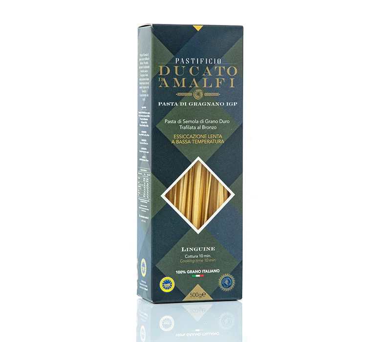 Pastificio Ducato d’Amalfi – Linguine PGI 17.6 oz (500 g) | Artisan Italian Pasta | PGI Certified