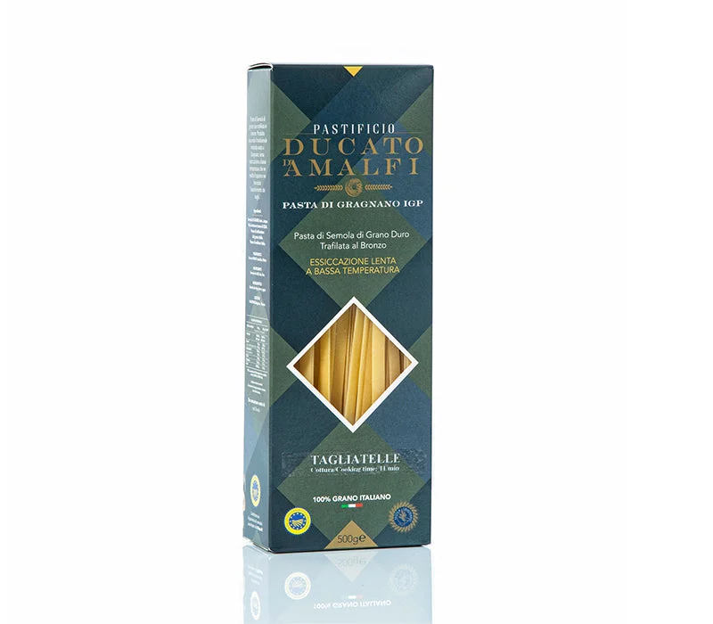 Pastificio Ducato d’Amalfi – Tagliatelle PGI 17.6 oz (500 g) | Artisan Italian Pasta | PGI Certified