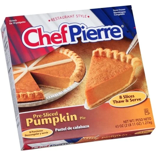 Chef Pierre Pumpkin Sliced 8 Slices 10 Inch Pie 2.687 Pound Each - 6 Per Case.