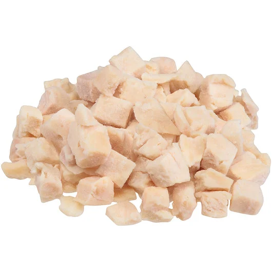 Wayne Farms Fully Cooked 1/2 Inch 1/2 Inch Diced All White Chicken Pieces 5 Pound Each - 2 Per Case.