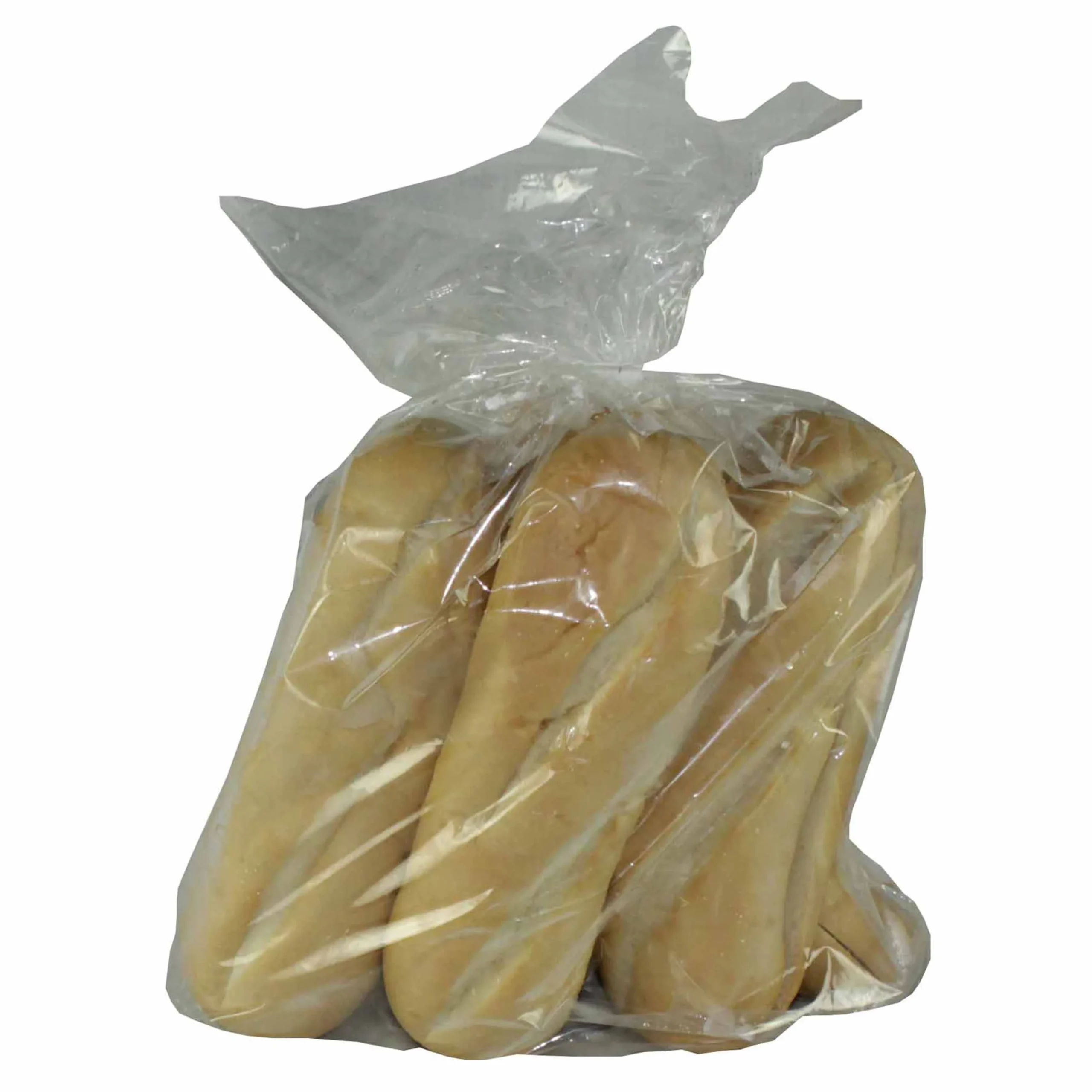 8 Inch White Sub Roll 6 Count Packs - 12 Per Case.
