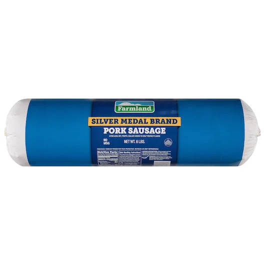 Smithfield 58% Lean Pork Sausage 6 Pound Each - 2 Per Case.