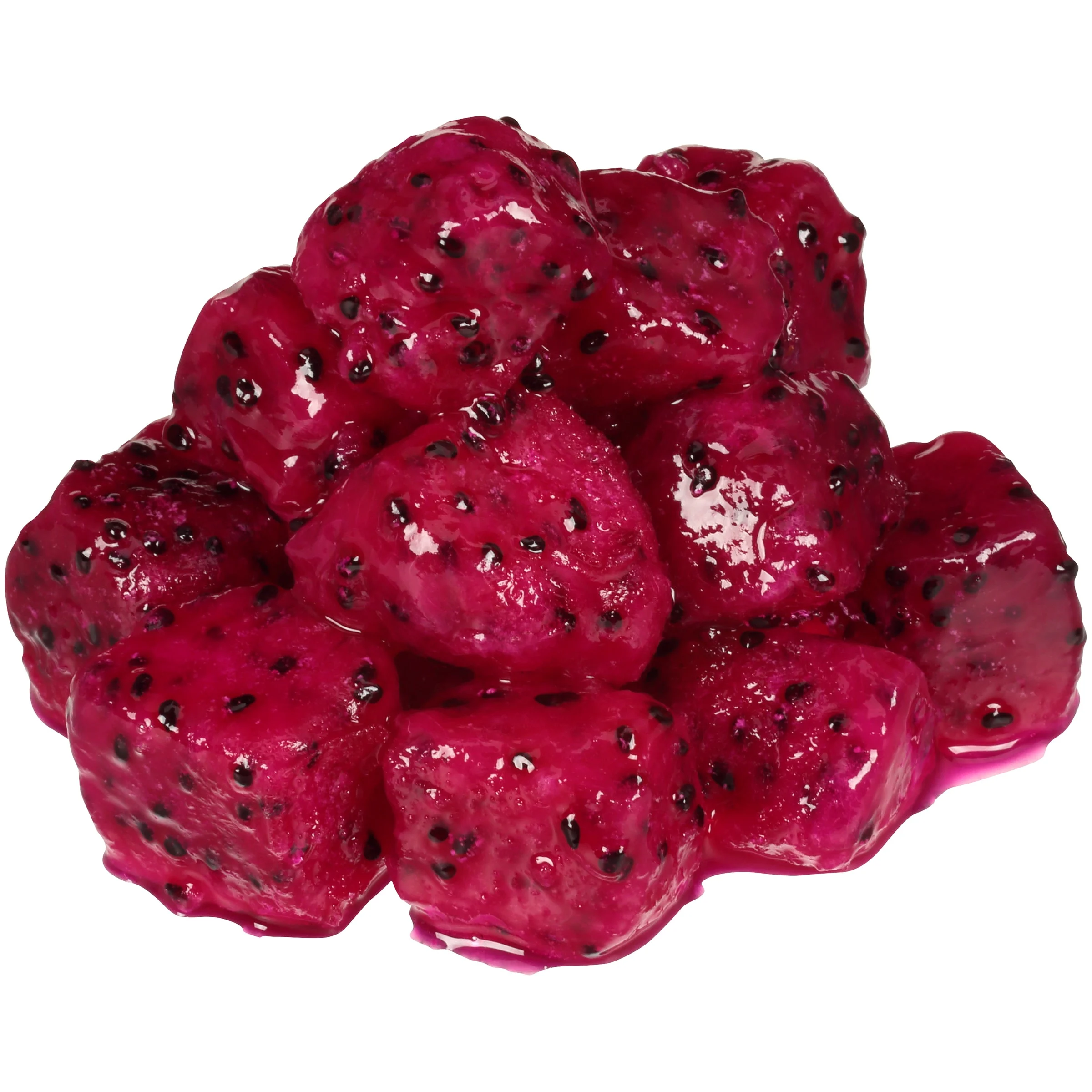 Dragon Fruit (Pitaya) Chunks Individual Quick Frozen 30 Pound Each - 1 Per Case.