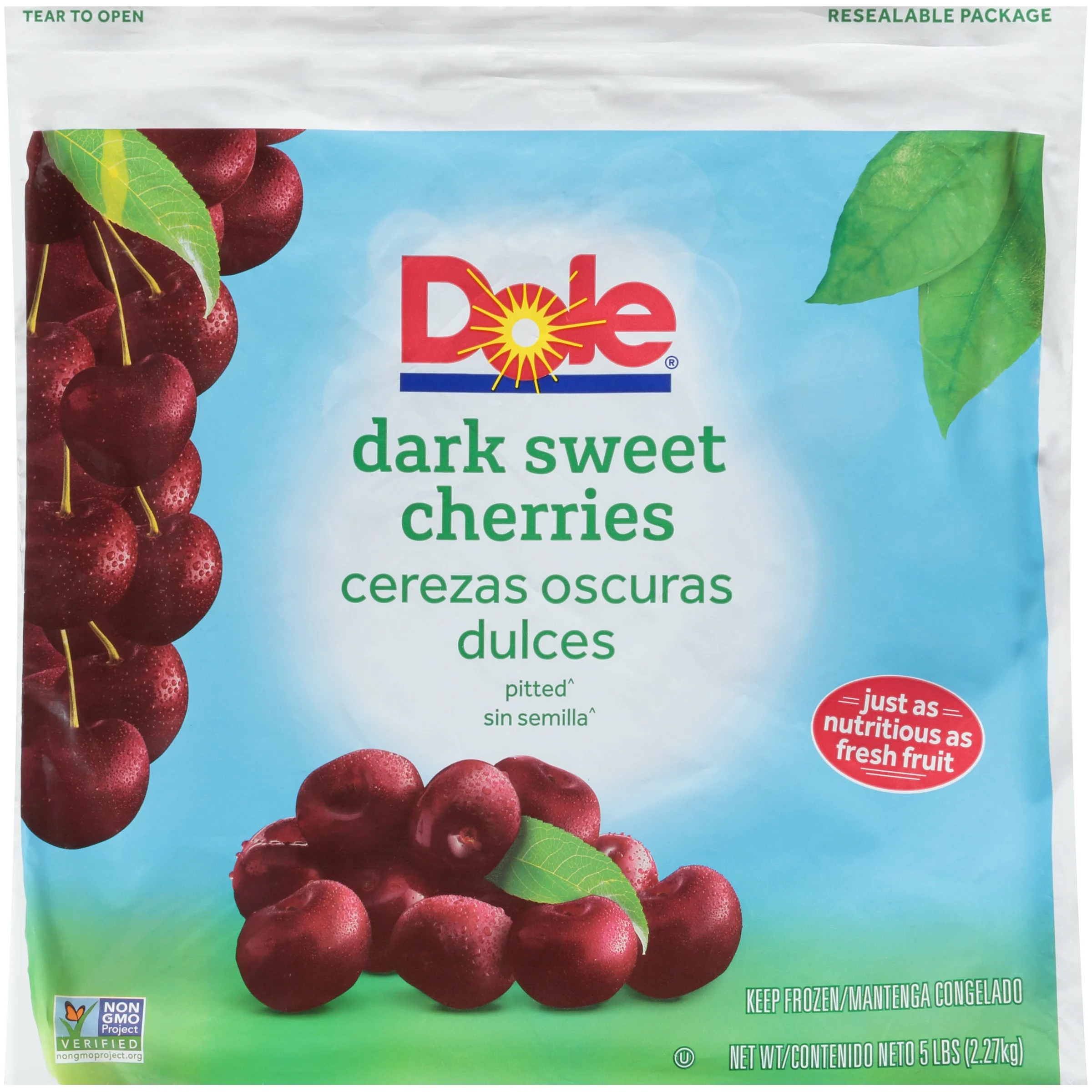 Cherries Ds Dl Individual Quick Frozen 5 Pound Each - 2 Per Case.