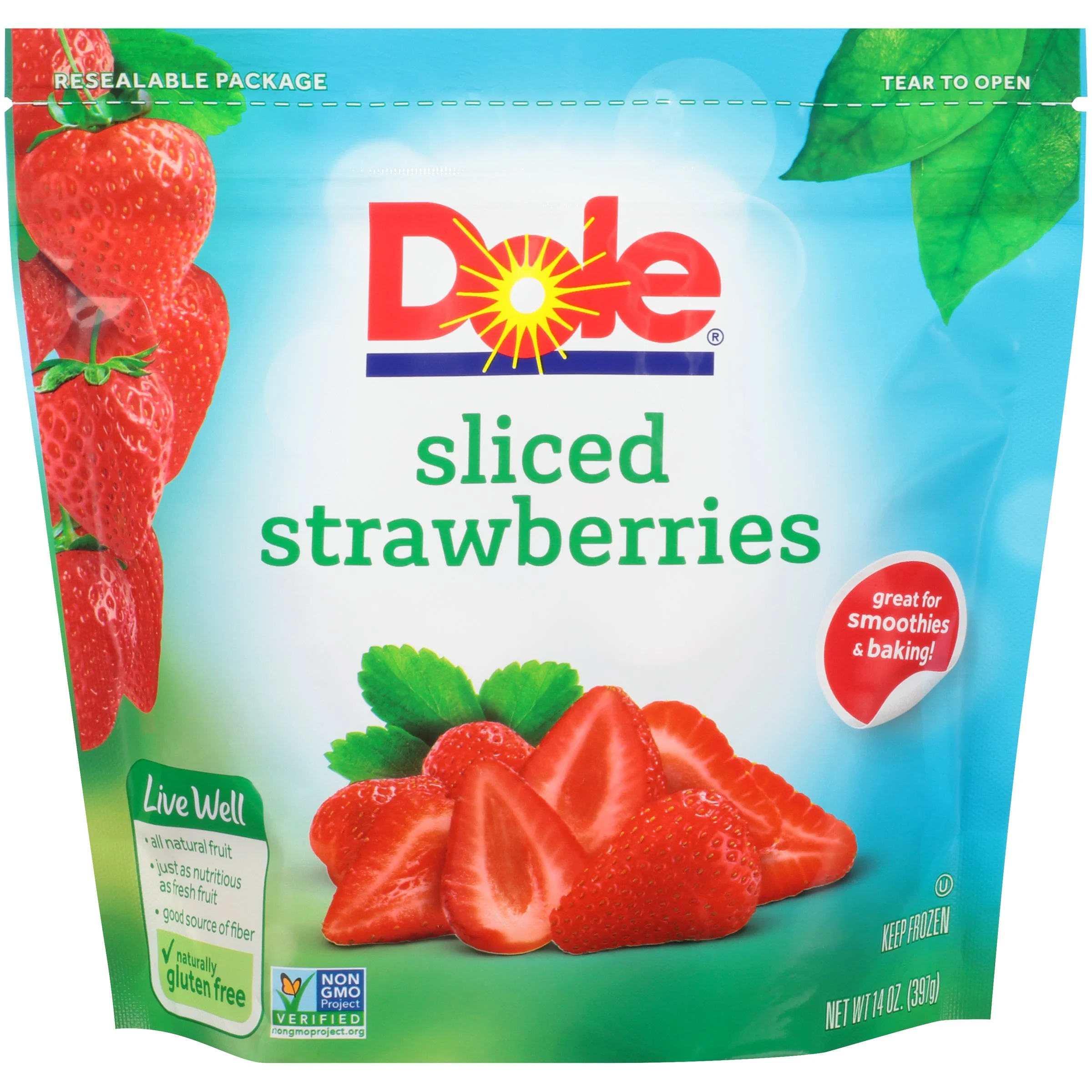 Strawberry Slice Individual Quick Frozen Sub 14 Ounce Size - 8 Per Case.