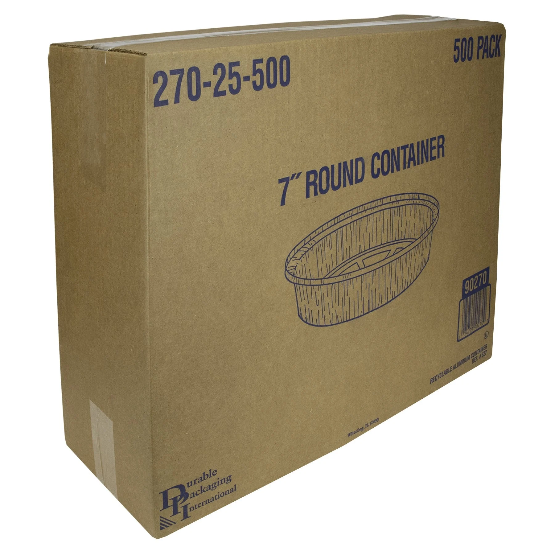 Durable Packaging 7 Inch Round Container 1 - 500 - 500 Ea