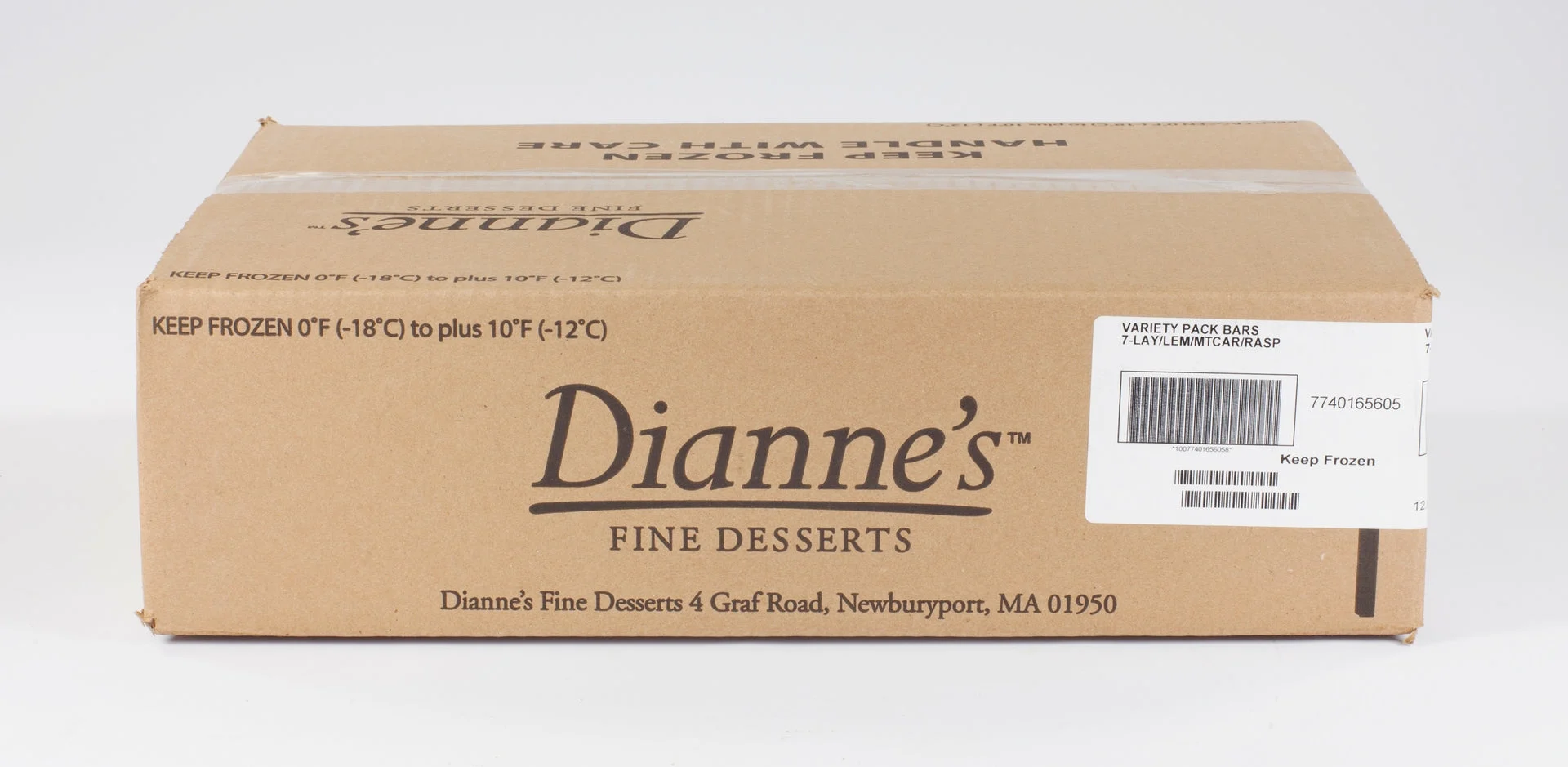 Dianne's Variety Dessert Bars 58 Ounce Size - 4 Per Case.