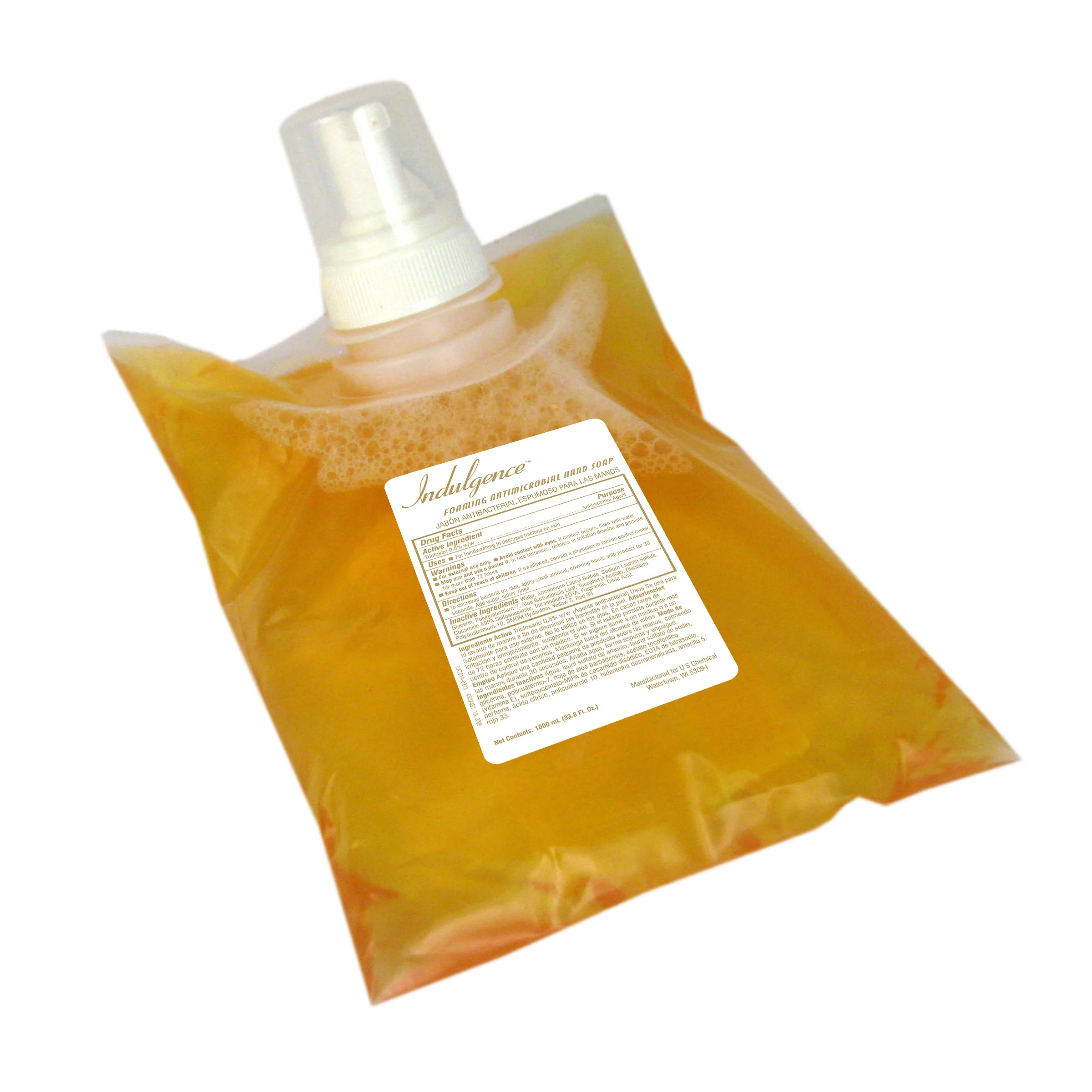 U S Chemical Foaming Antimicrobial Floral Hand Soap 4 - 1000 Ml