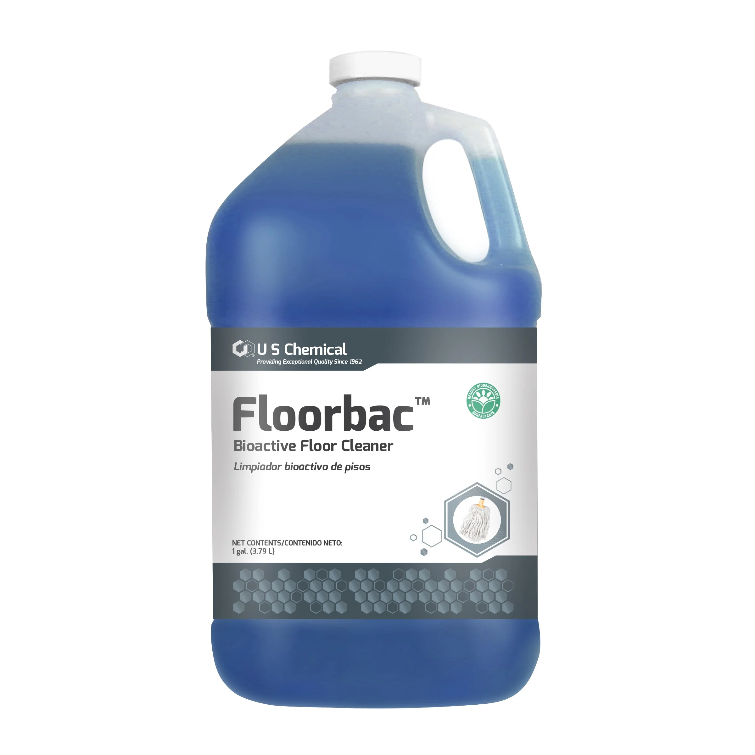 U.S.Chemical Floorbac Enzyme Floor Cleaner 2 - 1 Ga