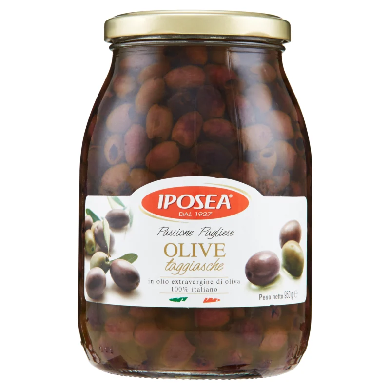 Iposea Taggiasche Olives in Extra Virgin Olive Oil, 33.51 oz | 950g