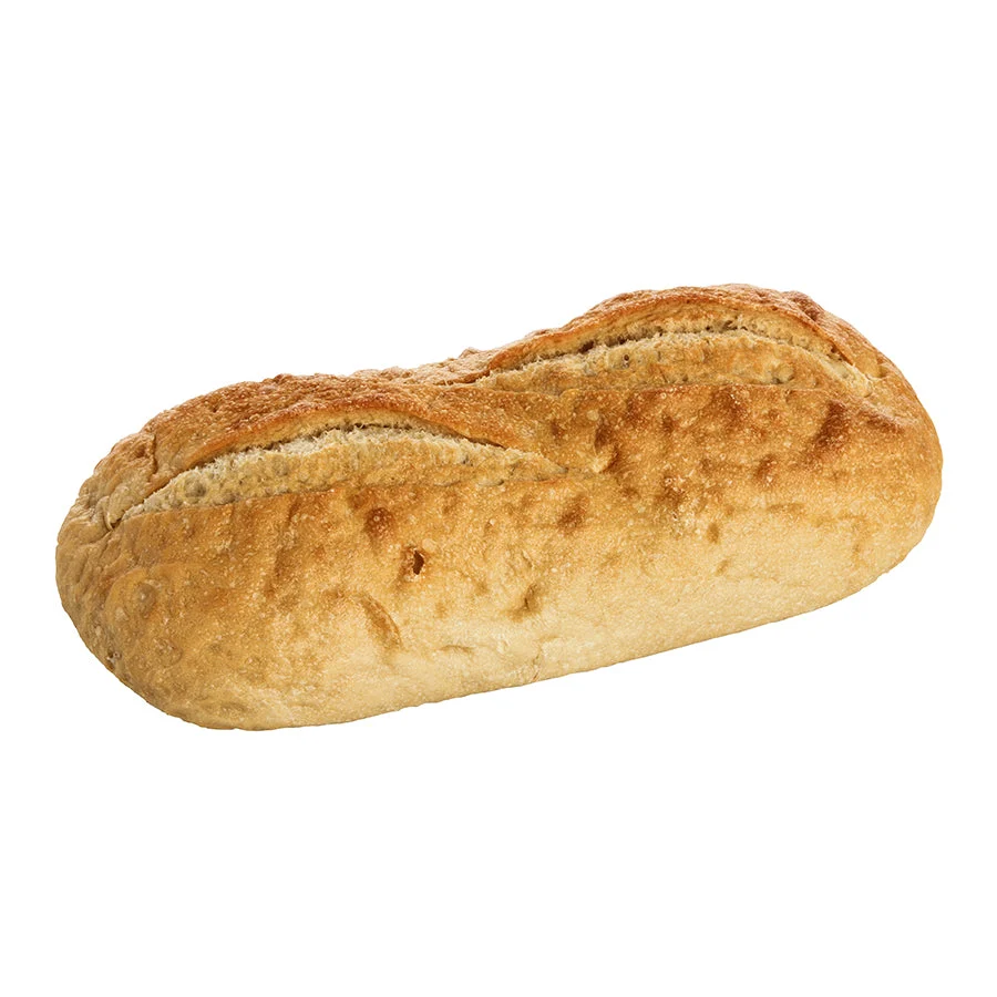 Bread Country White Sourdough Extra Large Loaf 5 Inch Parbaked Frozen Bulk Bag 46.4 Ounce Size - 5 Per Case.