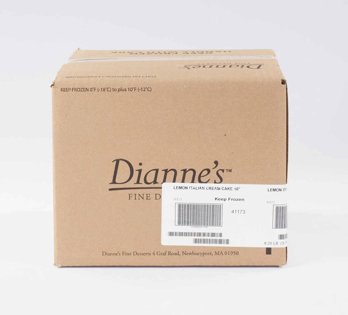 Dianne's Cream Cake Lemon Italian 66 Ounce Size - 2 Per Case.