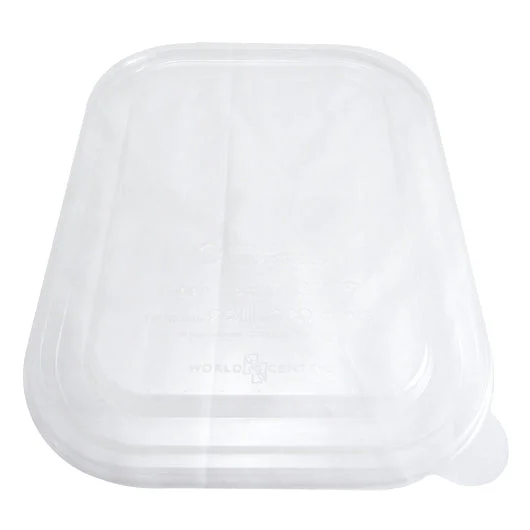 World Centric 10 Inch X 7.5 Inch Compostable Ingeo Tray Lid, 50 Each, 8 Per Case