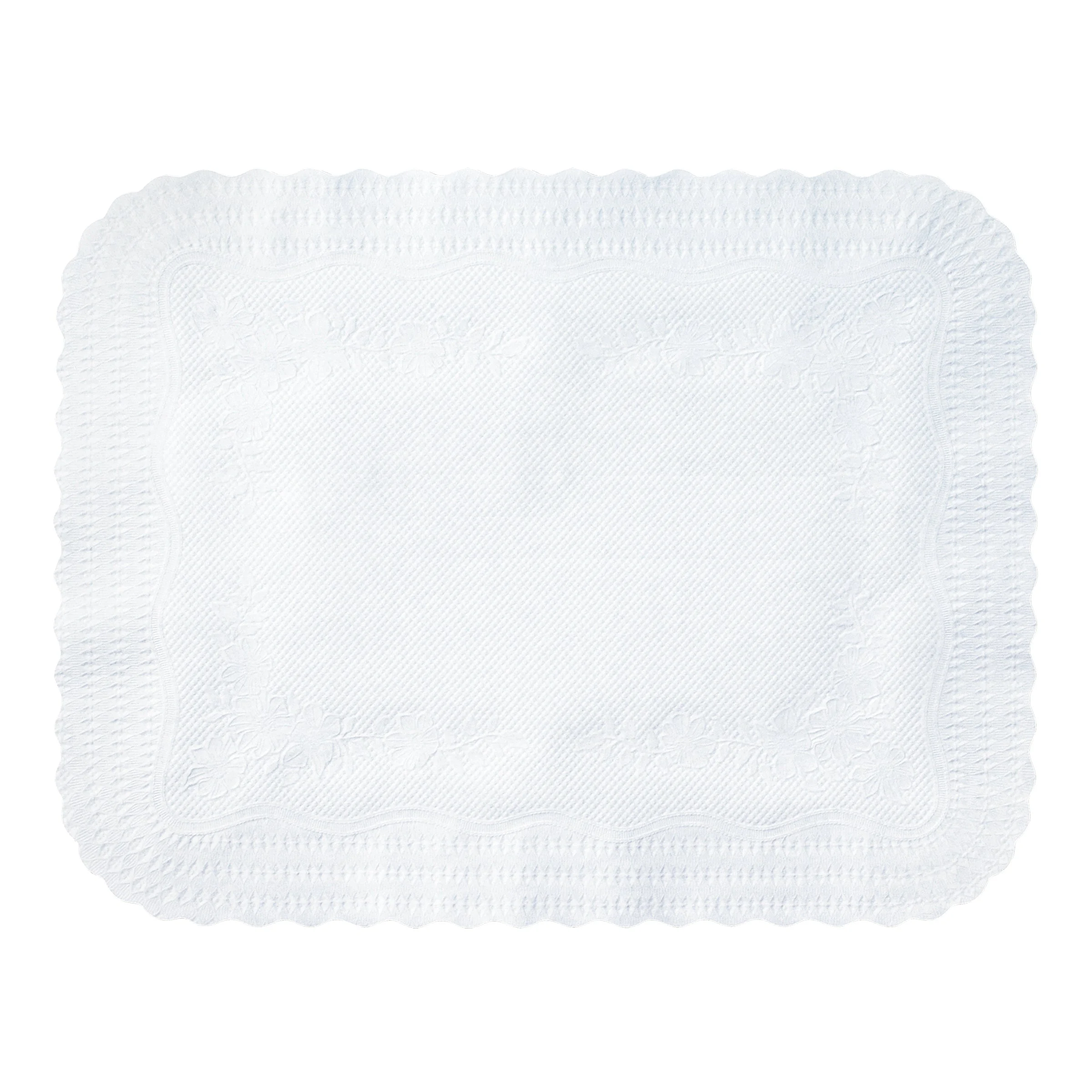 Traymat Paper White Medium Weightscalloped 1000 Each - 1 Per Case.