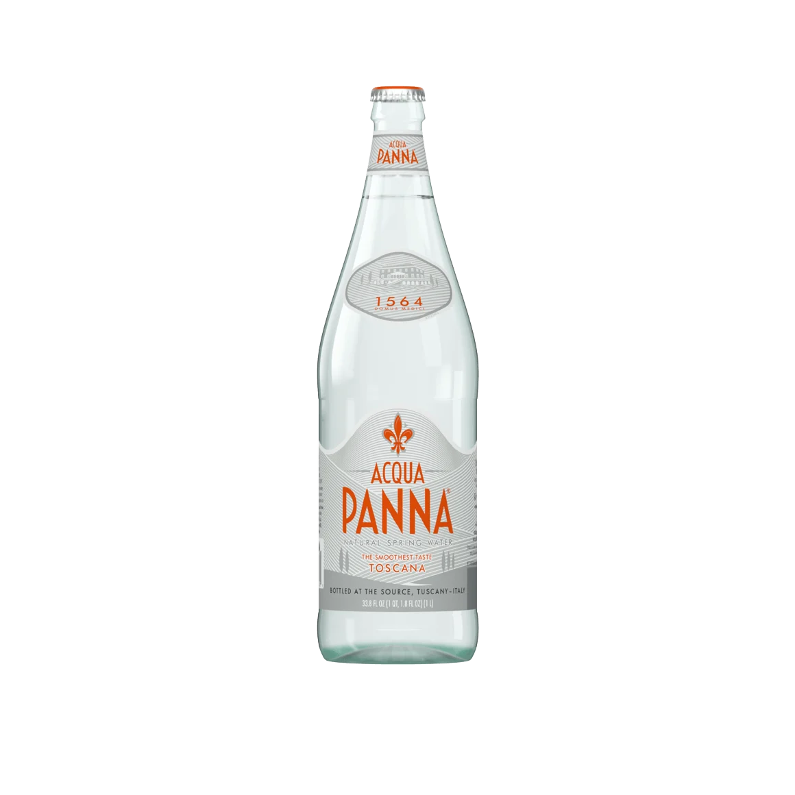 Acqua Panna Natural Spring Water, 33.8 oz | 1 Liter Glass