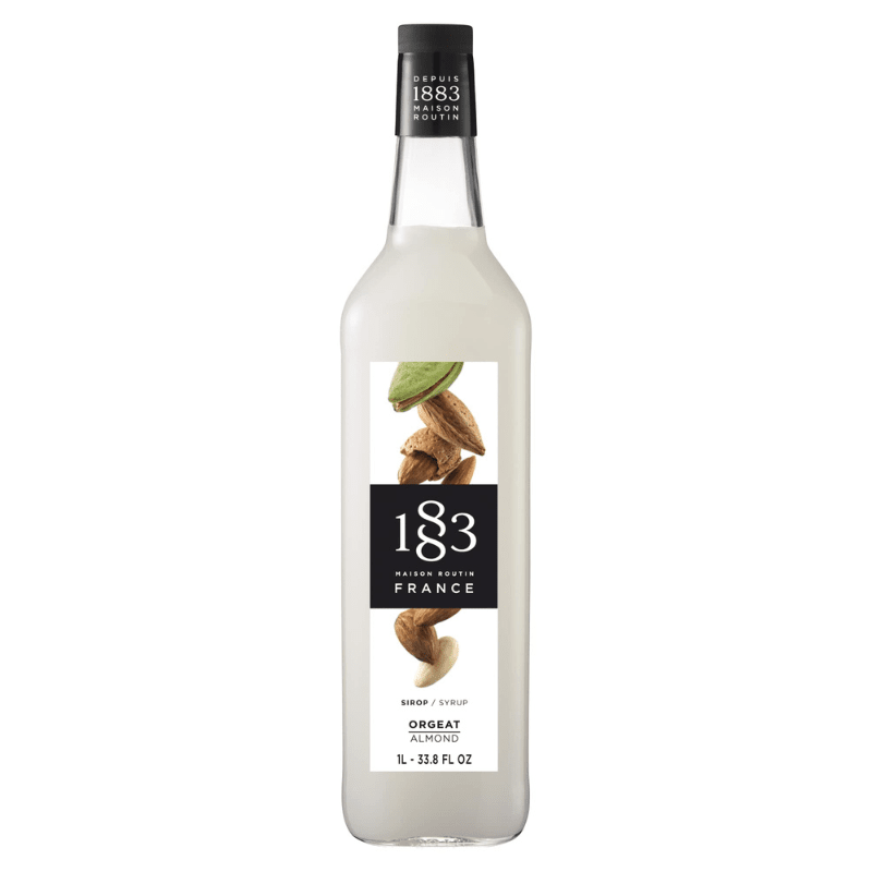 1883 Maison Routin Almond Syrup Glass, 1 Liter