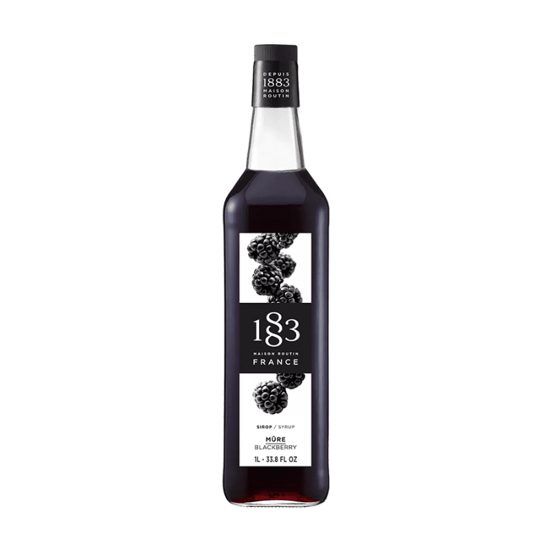 1883 Maison Routin Blackberry Syrup Glass, 33.8 oz