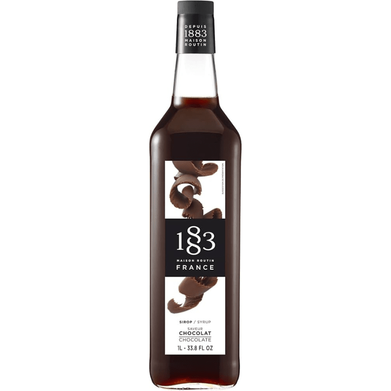 1883 Maison Routin Chocolate Syrup Glass, 1 Liter