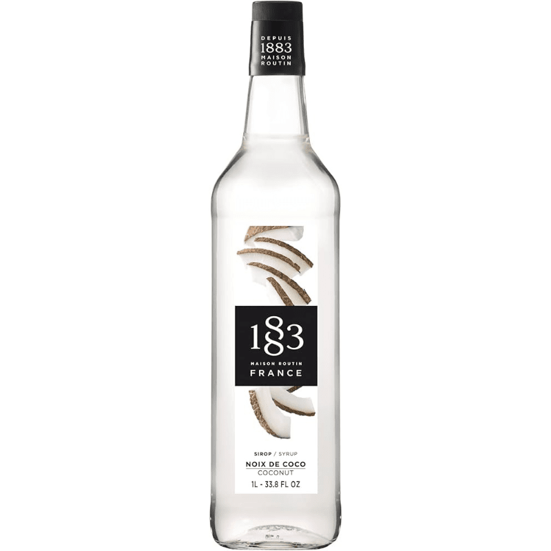 1883 Maison Routin Coconut Syrup Glass, 1 Liter