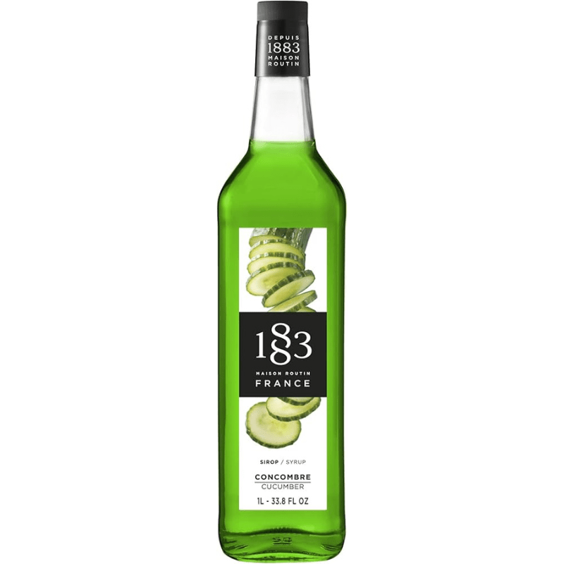1883 Maison Routin Cucumber Syrup Glass, 1 Liter