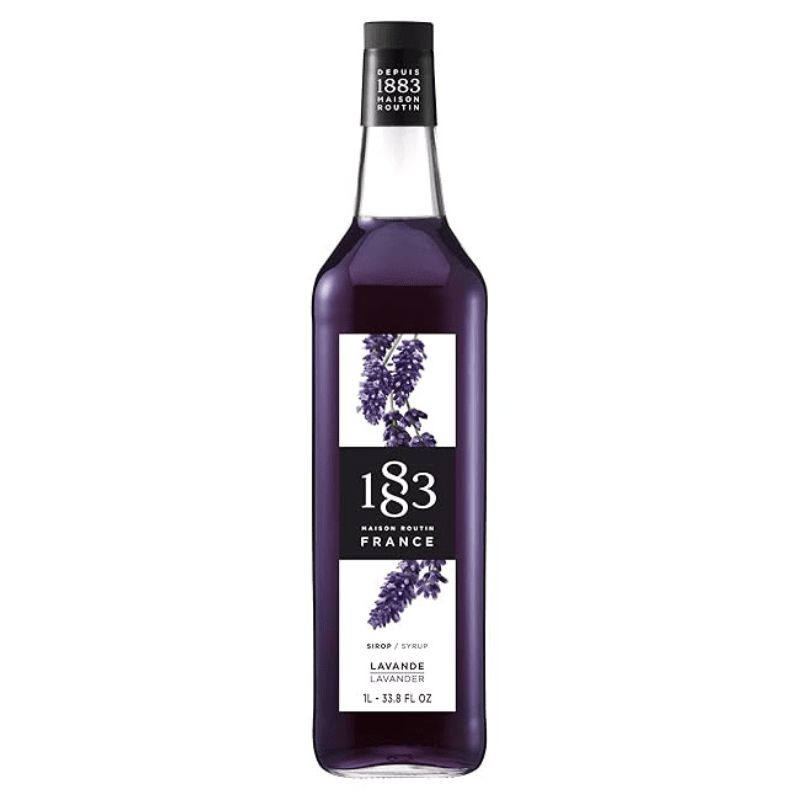 1883 Maison Routin Lavender Syrup Glass, 1 Liter