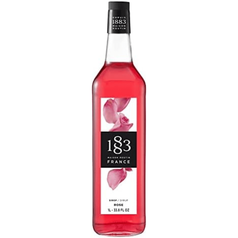 1883 Maison Routin Rose Syrup Glass, 1 Liter