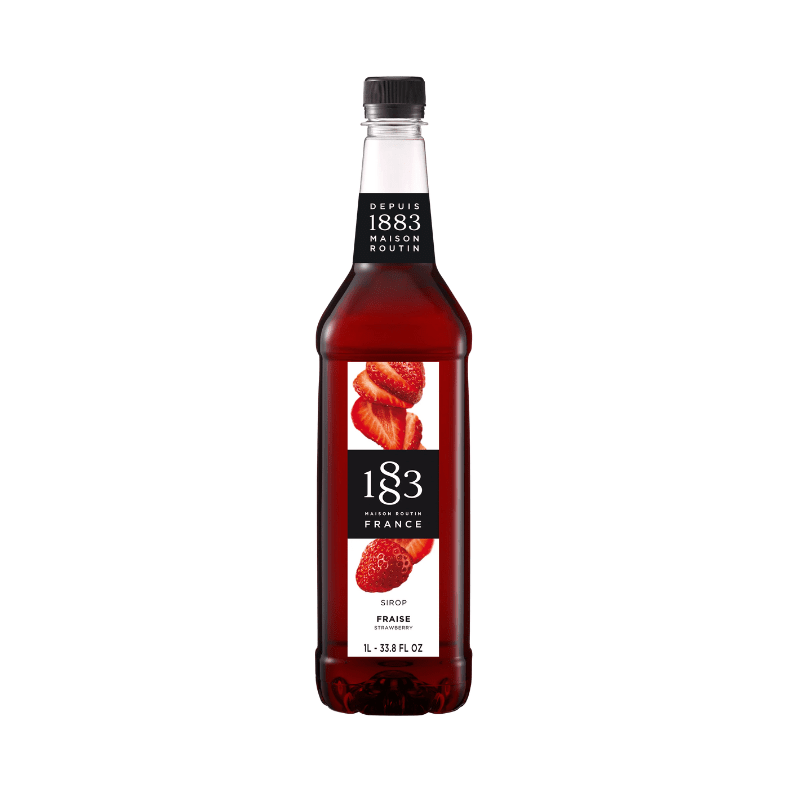 1883 Maison Routin Strawberry Syrup, 1 Liter