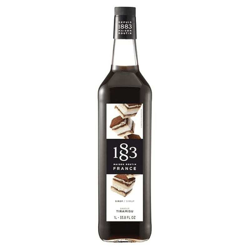 1883 Maison Routin Tiramisu Syrup Glass, 1 Liter