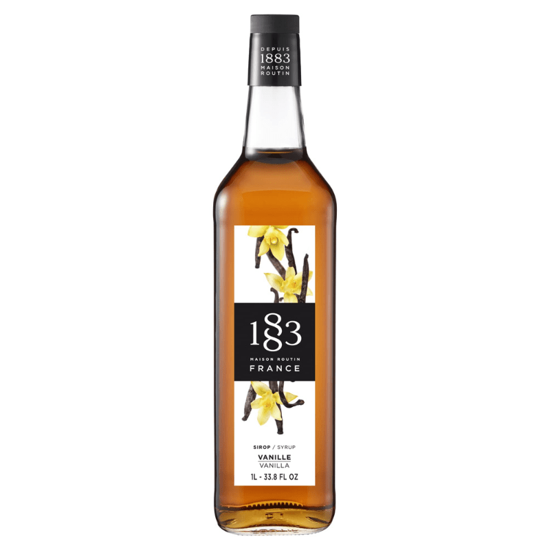 1883 Maison Routin Vanilla Syrup Glass, 1 Liter