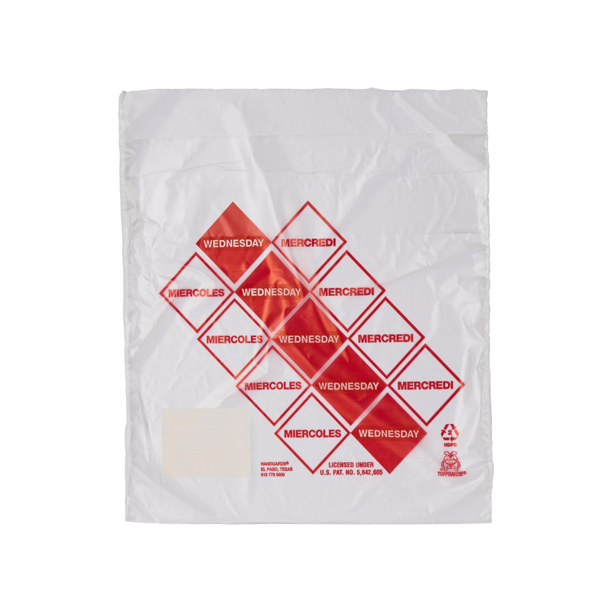 Tuffgards 2M High Density Red Wednesday Preportioning Bag 1 - 2000 - 2000 Ea