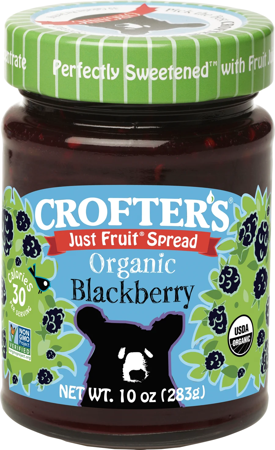 Crofters Organic Spread Fruit Blackberry 10 Ounce Size - 6 Per Case.