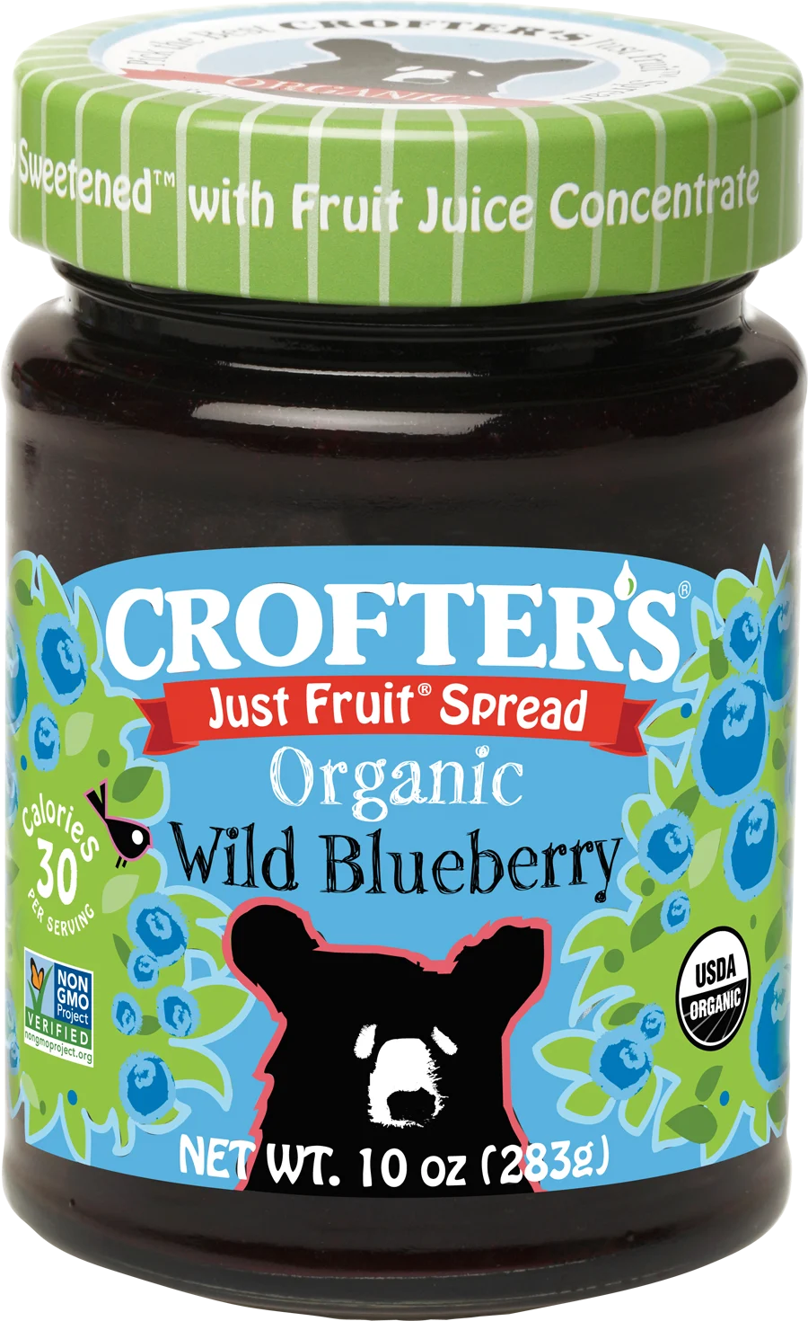 Crofters Organic Spread Fruit Blueberry 10 Ounce Size - 6 Per Case.